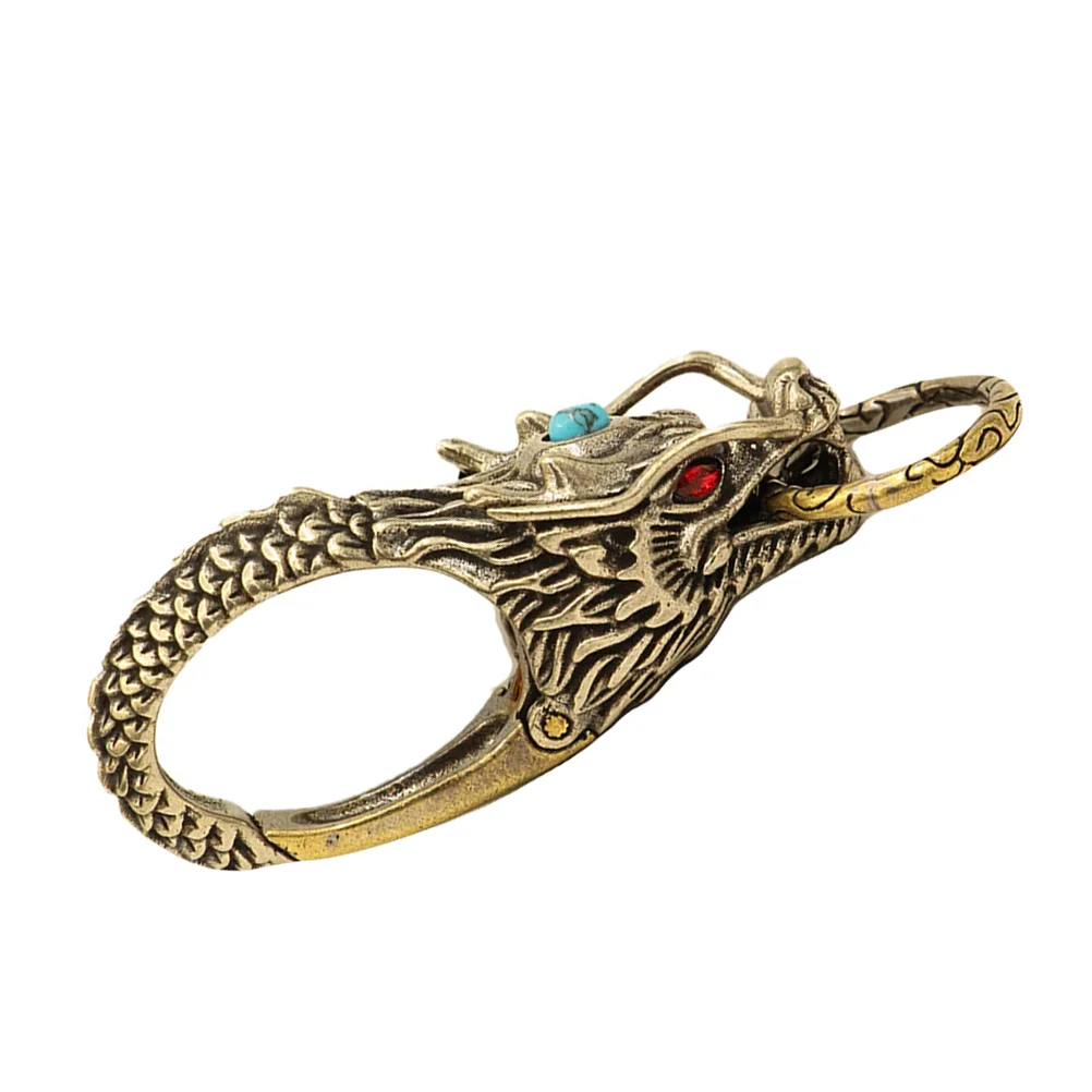 

Necklace Keychain Man Animal Keychains Vintage Hook Brass Holder