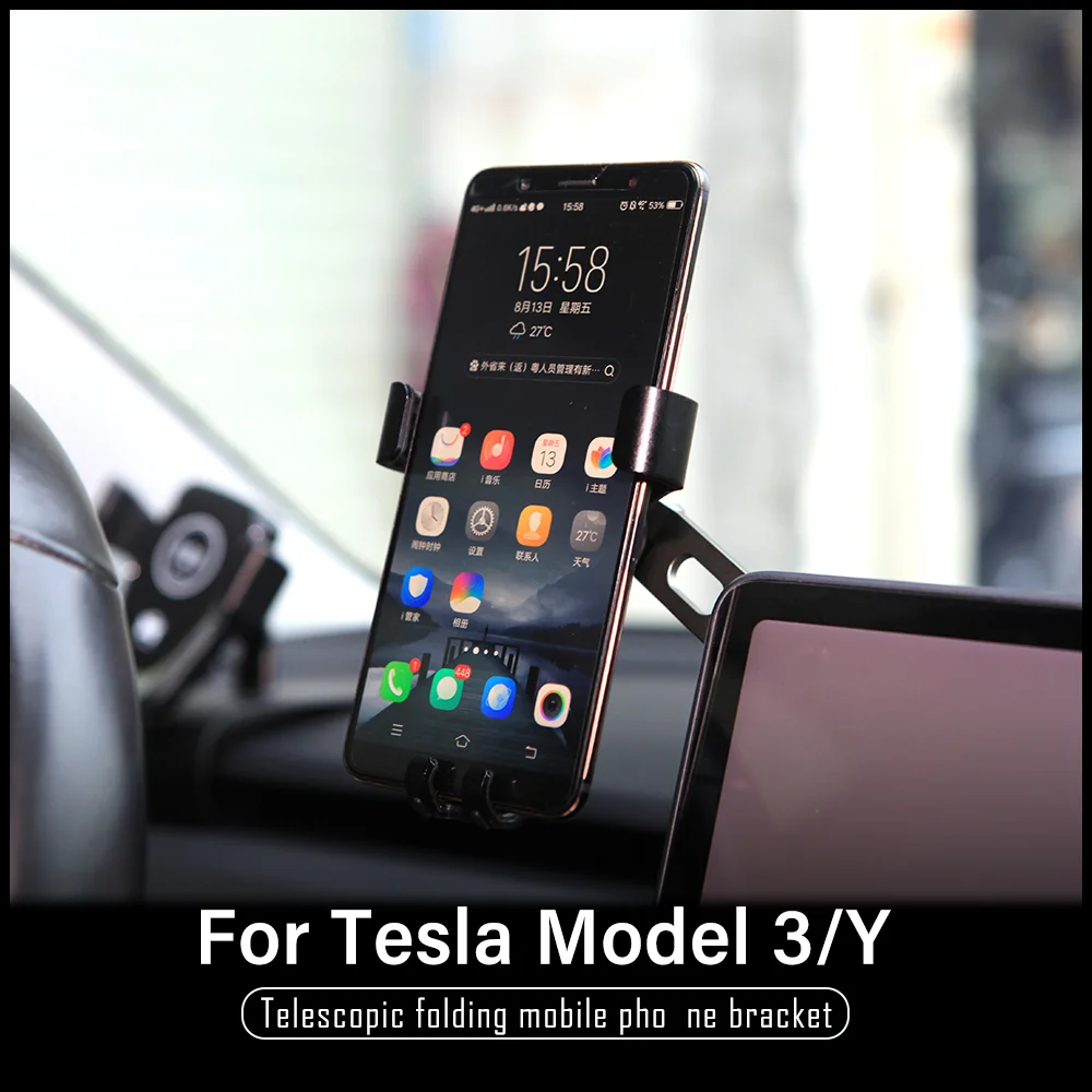 

Car Mobile Phone Holder for Tesla Model 3 Mobile Phone Holder Wireless Charging Magnetic Wireless Charging Holder