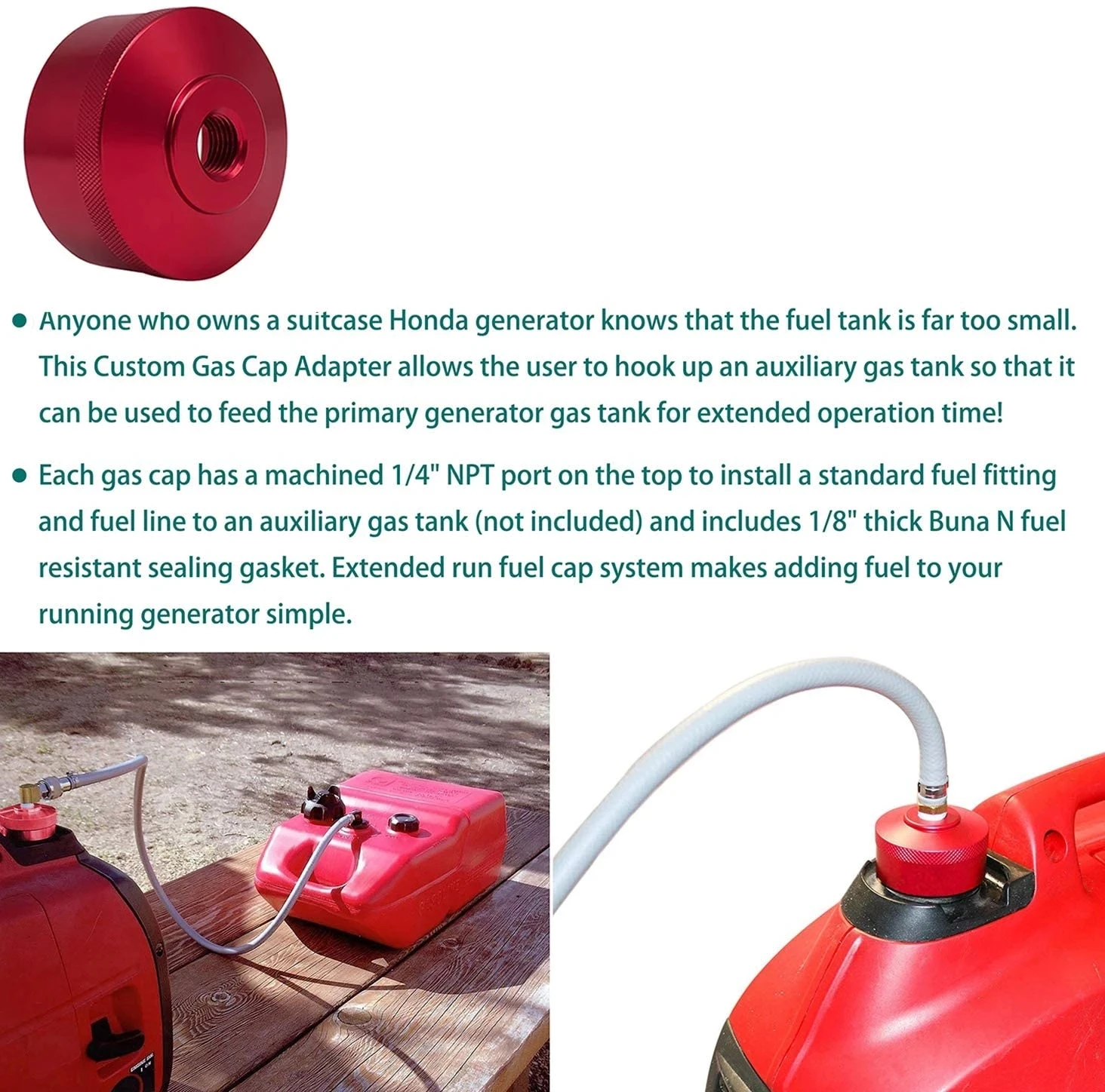 [Американский склад] алюминиевая удлиненная газовая крышка MX с латунным фитингом