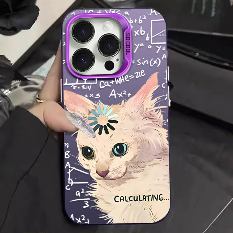 Фото Чехол Thinking Surprised Cat для Samsung Galaxy A24 A33 A34 A14 A13 A23 A55 A15 A35 A25 A05 A05S 5G A54 A53 A32 A52 A52S Cover №5