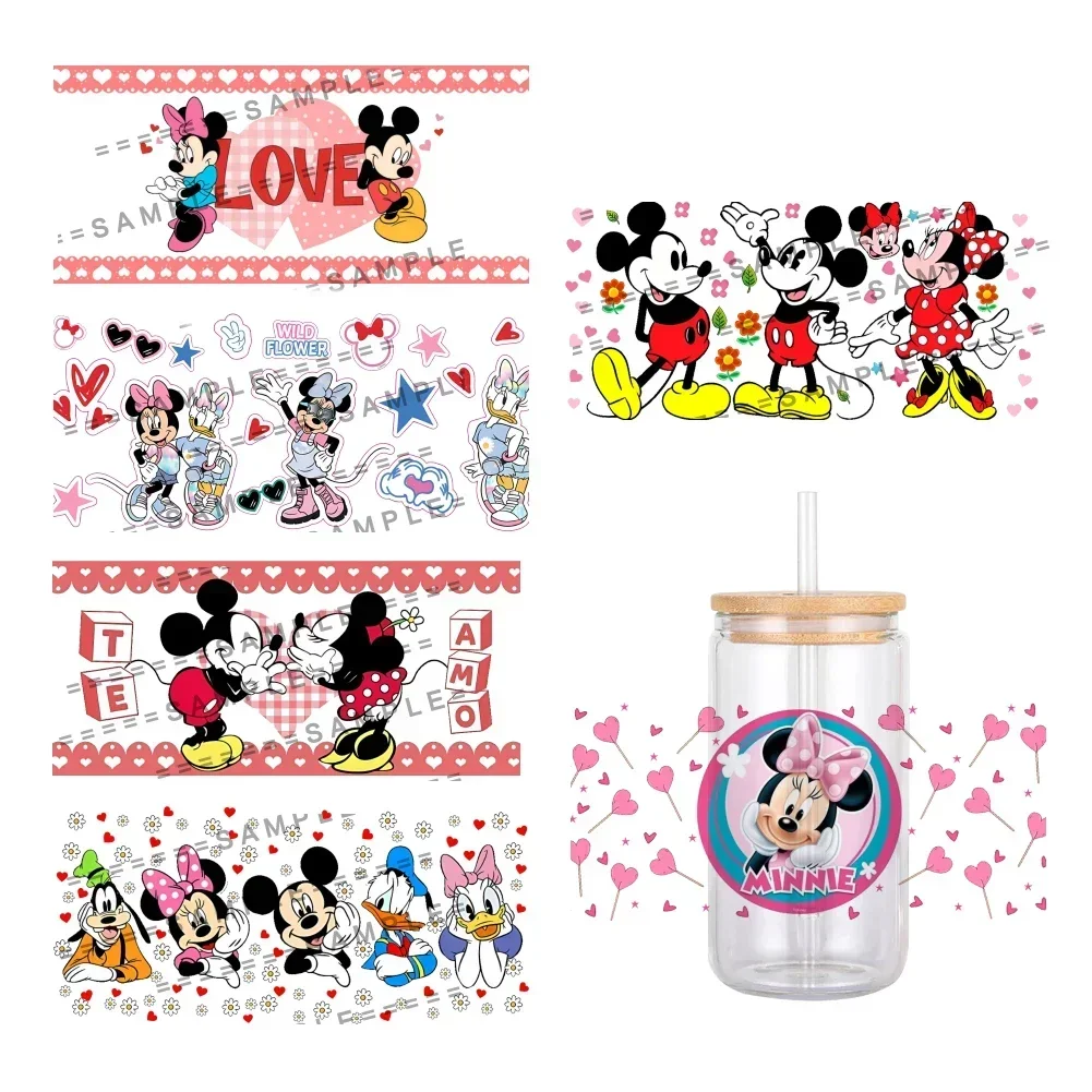 11x2 4 см Disney Дональд Дак мультфильм переводная наклейка узор Микки Маус УФ DTF