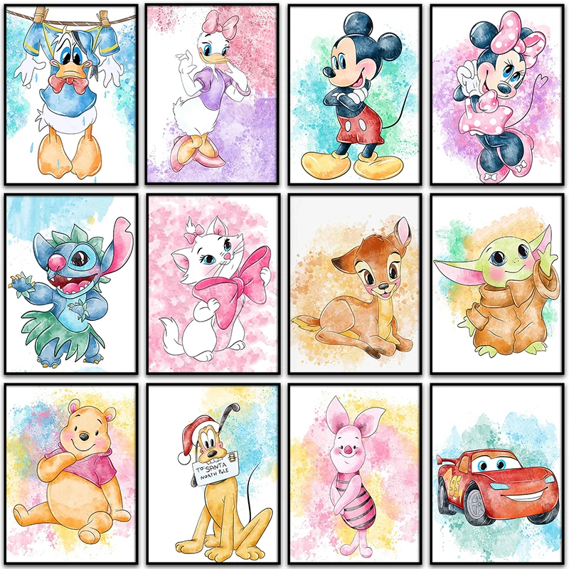 

5D DIY Diamond Painting Disney Mickey Mouse Marie Cat Bambi Home Decor Full Round&Square Diamond mosaic embroidery Cross stitch