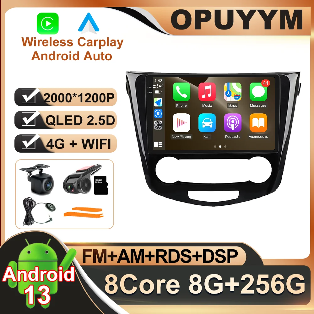 

Автомагнитола 10,1 дюйма, Android 13, для Nissan X-Trail xtrail 3 T32 2013-2017, ADAS, навигация, GPS, мультимедиа, BT, 4G, LTE, AHD