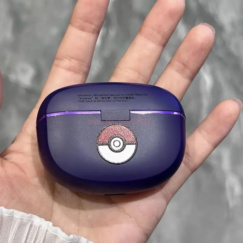 Фото Gengar Pokemon аниме беспроводные спортивные наушники Bluetooth-гарнитура Высокая долговечность Hi-Fi стерео зажим для ушей стиль модный подарок для геймеров №5