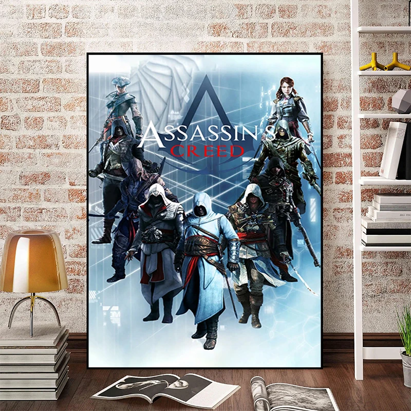 Картины A-AssassinS C-Creed для украшения комнаты в кровати Декор дома настенная Картина