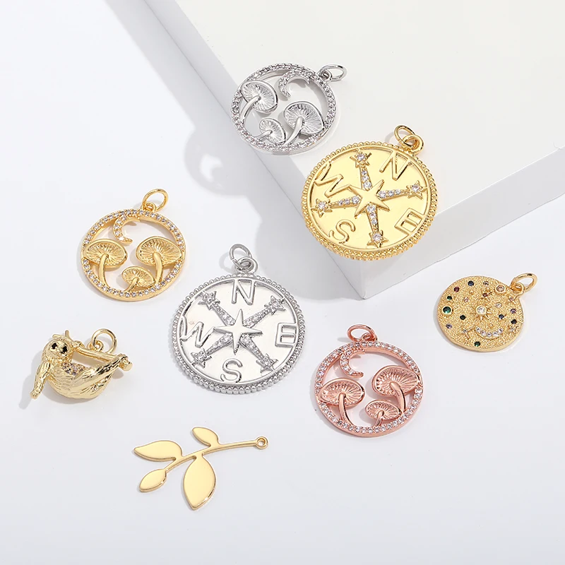 

Star Monkey Mushroom Charms for Jewelry Diy Pendant Necklace Charms Gold Color Earrings Making Supplies Resin Gift