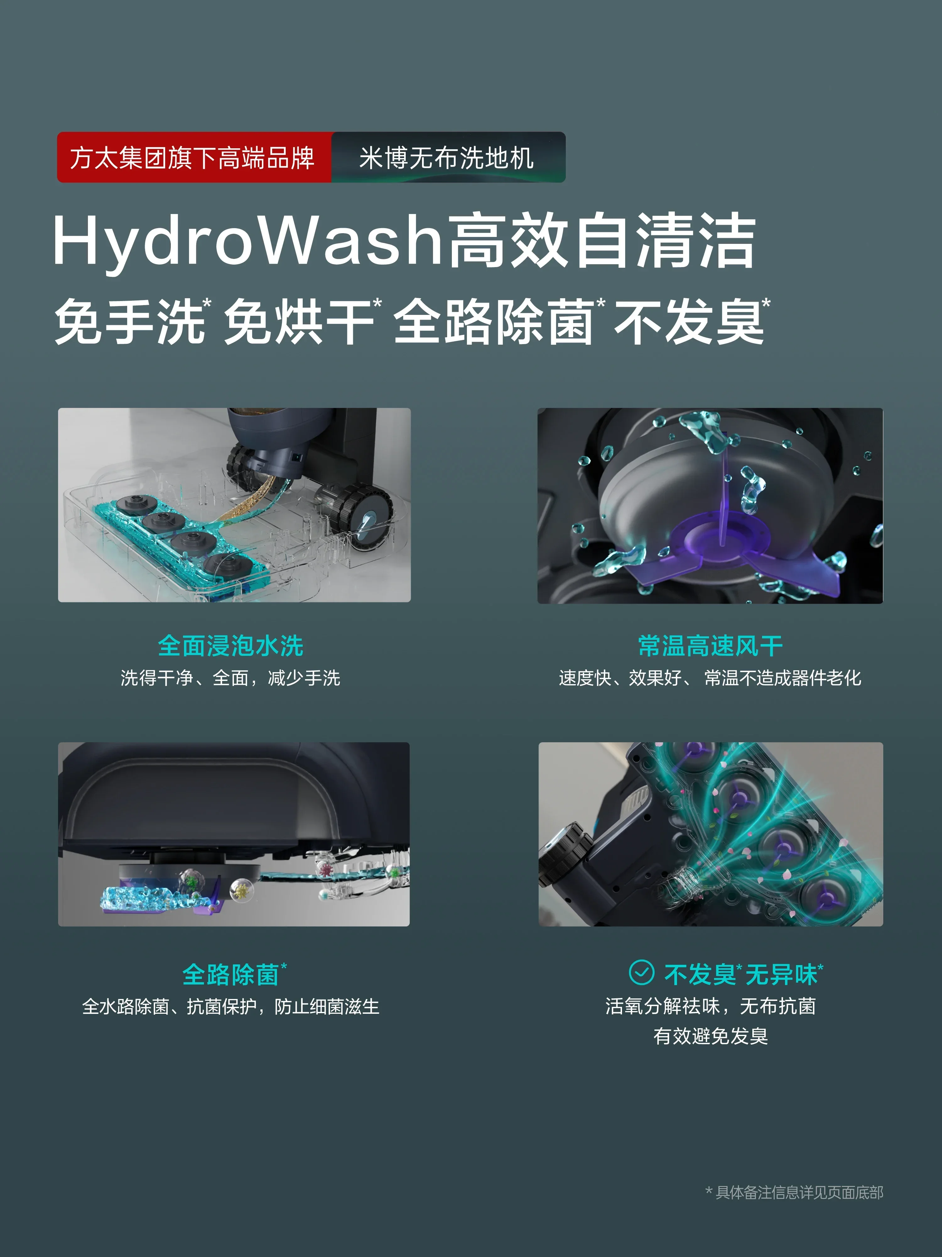 Нетканевая стиральная машина Miboi V7Plus всасывающая перетаскивающая и подметающая