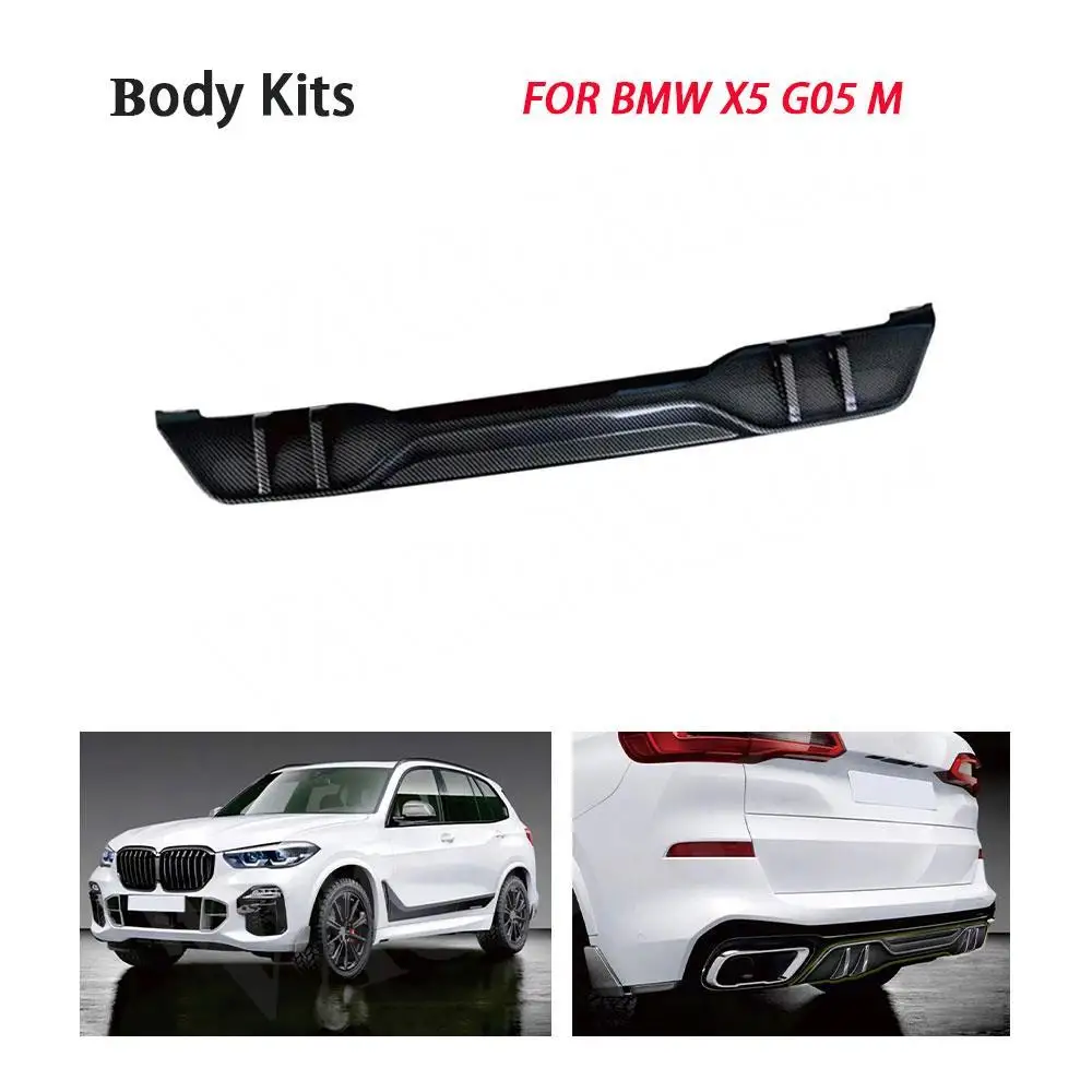 ABS Carbon Look Автомобильный задний бампер Диффузор для BMW X5 G05 M Sport 2019 комплект кузова