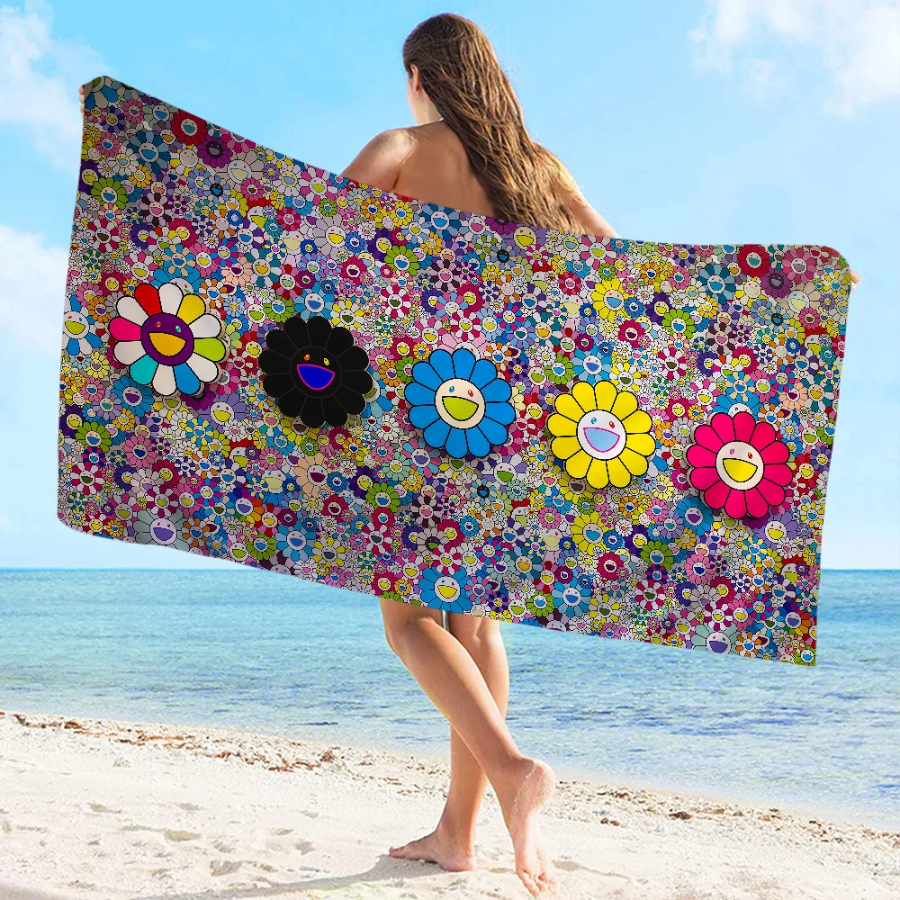 Полотенце T-Takashi Art M-Murakami пляжное полотенце из микрофибры абсорбирующее
