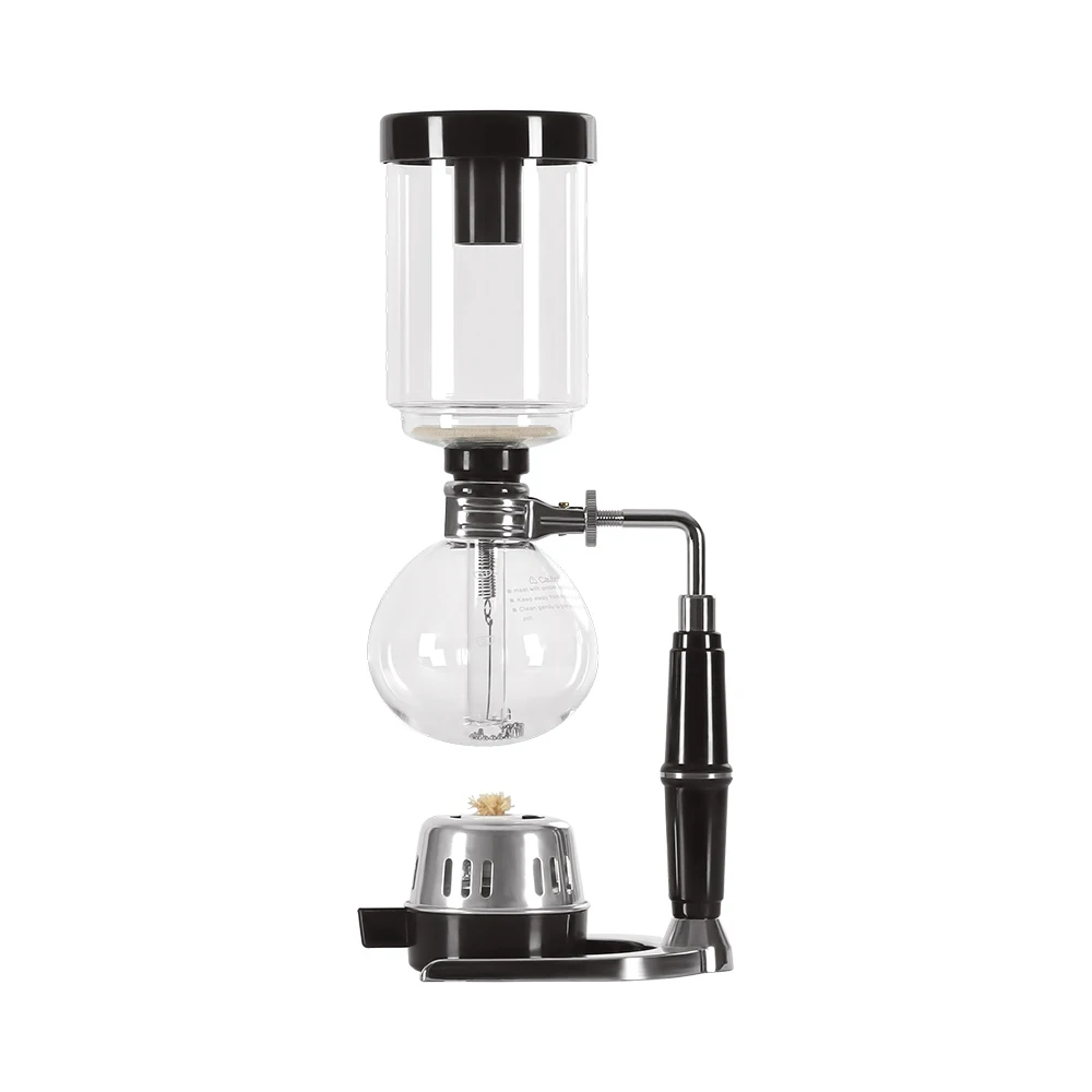 

Eworld Japanese Style Siphon Coffee Maker Tea Siphon Pot Vacuum Coffeemaker Glass Type Coffee Machine Filter 3cups