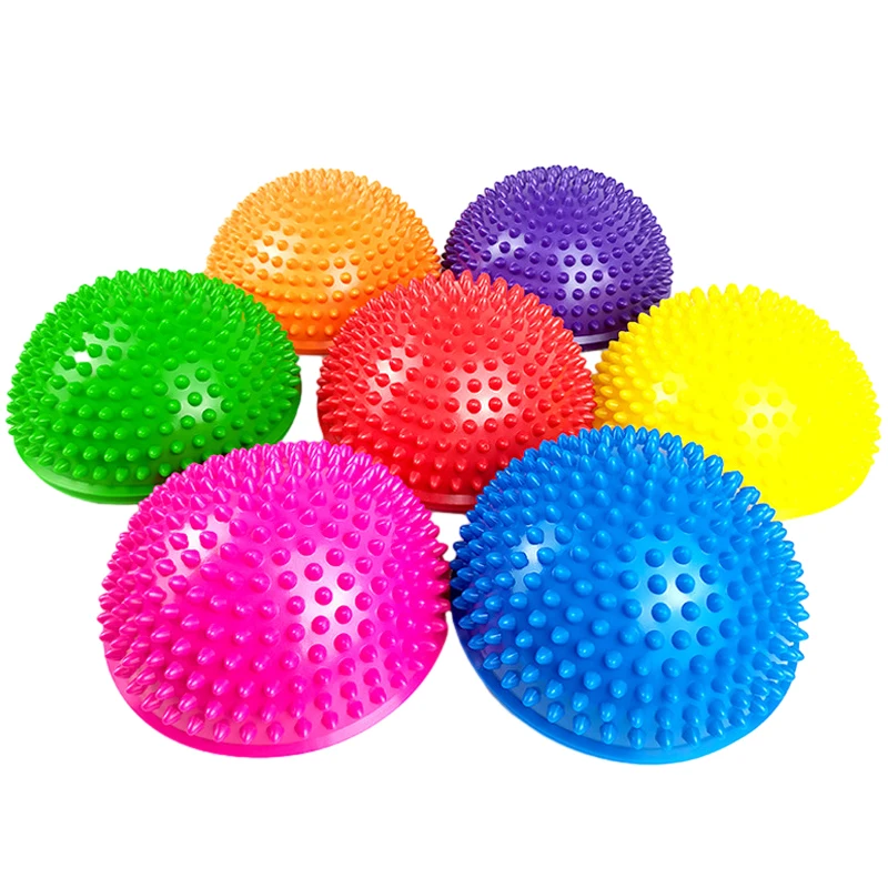 

2pc Yoga Half Ball Trigger Point Hand Foot Massage Ball Physiotherapy Exercise Stepping Stones PVC Balance Pods Muscles Relax