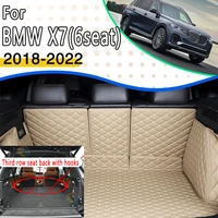 car rear trunk mat for bmw x7 g07 20182022 6seat waterproof car trunk storage pad car mat car accesorios para auto accessories