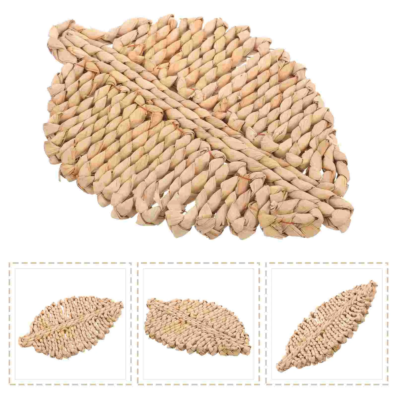 

Woven Coaster Coffee Table Dinning Coasters Drinks House Decorations Home Decorative Placemat