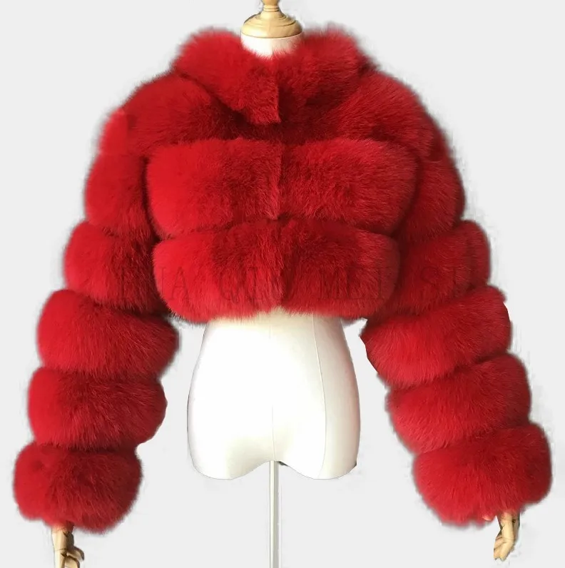 Winter Clothes Women Warm 2022 New style Imitation Fur Short Coat Fashion Stand Collar Zipper Long sleeve Coats Outwear