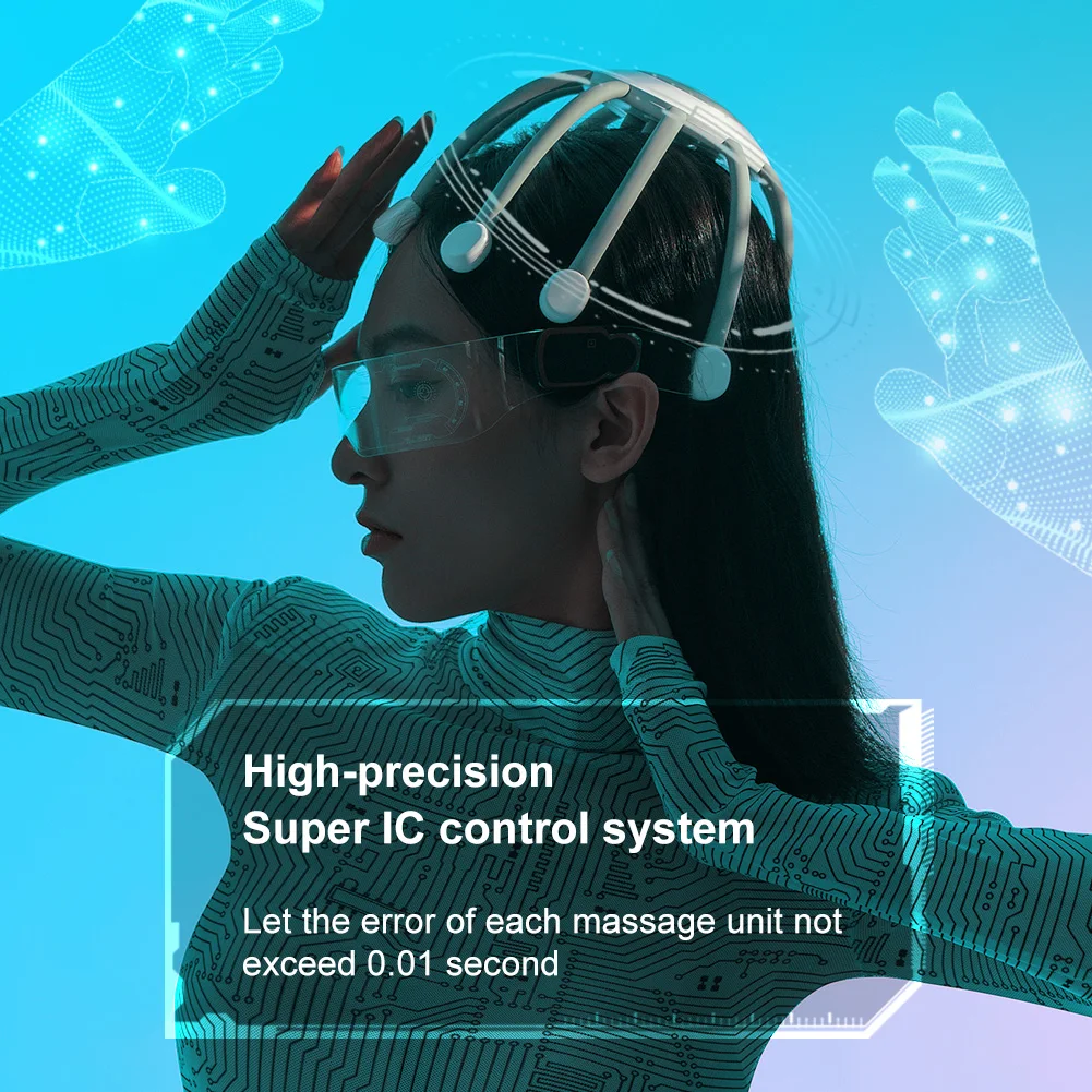 

Electric Octopus Claw Head Massager 10 Claws Rechargeable Stress Relief Relax Scalp Massager Hands Free Vibration Head Scratcher