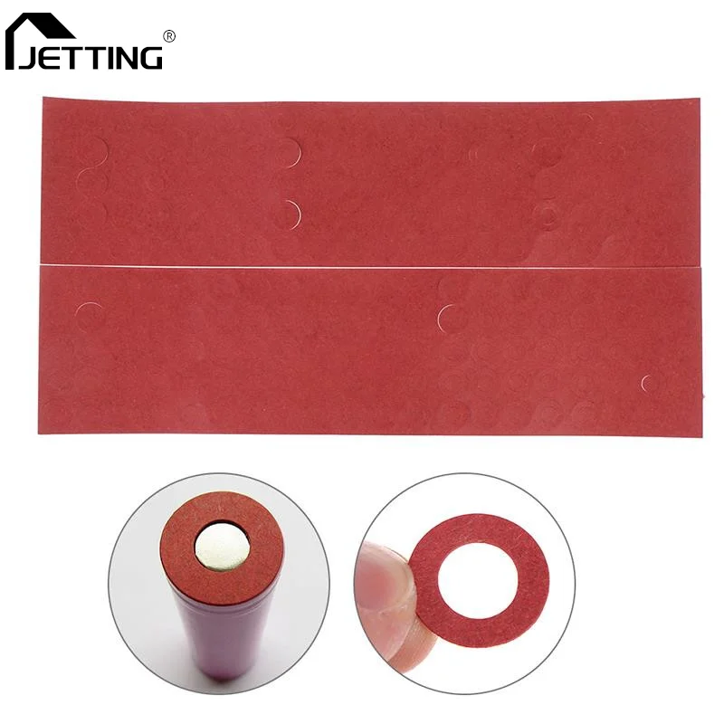 200pcs Li-ion Battery Anode Insulation Gasket Insulator Ring For 18650 Series Li-ion Battery Anode Hollow Point Insulator Gasket