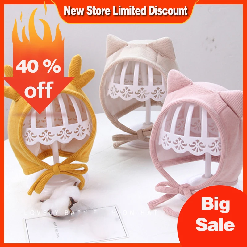 

Cute Autumn Winter Baby Hat Warm Ear Protection Christmas Infant Toddler Beanie Cap Cartoon Newborn Baby Girl Boy Bonnet Hat
