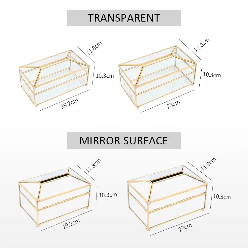 Стеклянная коробка для салфеток в европейском стиле держатель туалетной бумаги