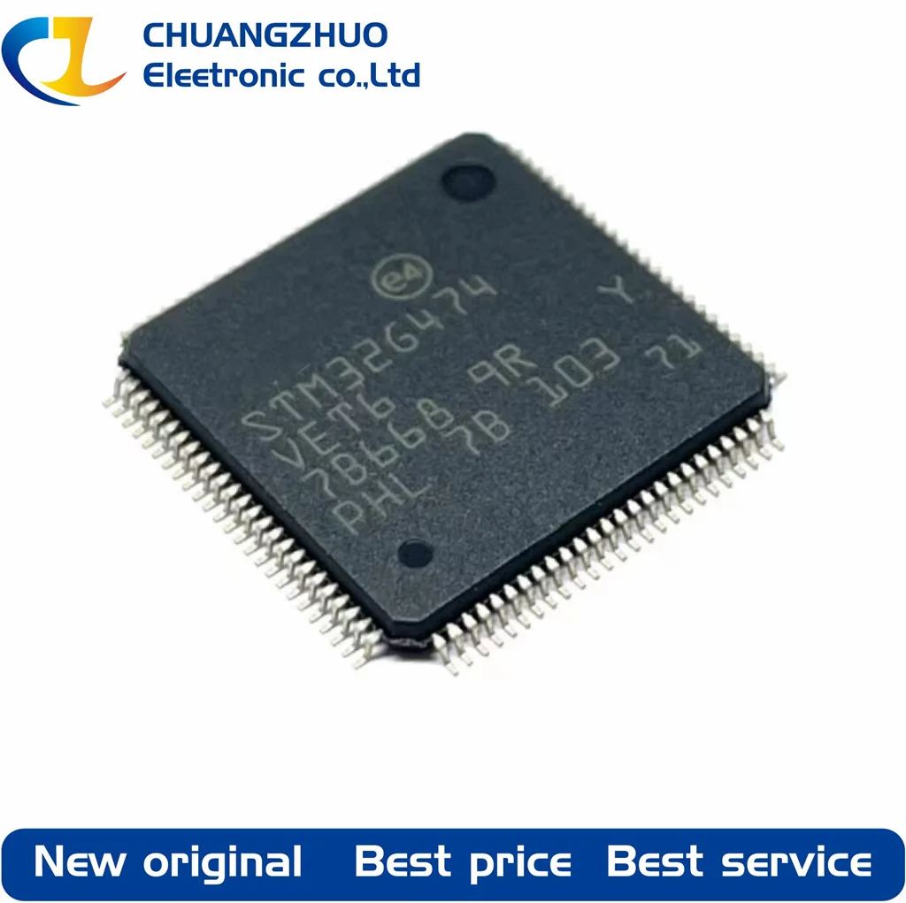 

1Pcs New original STM32G474VET6 512KB 1.71V~3.6V ARM-MSeries 128KB 170MHz FLASH 86 LQFP-100(14x14) Microcontroller Units