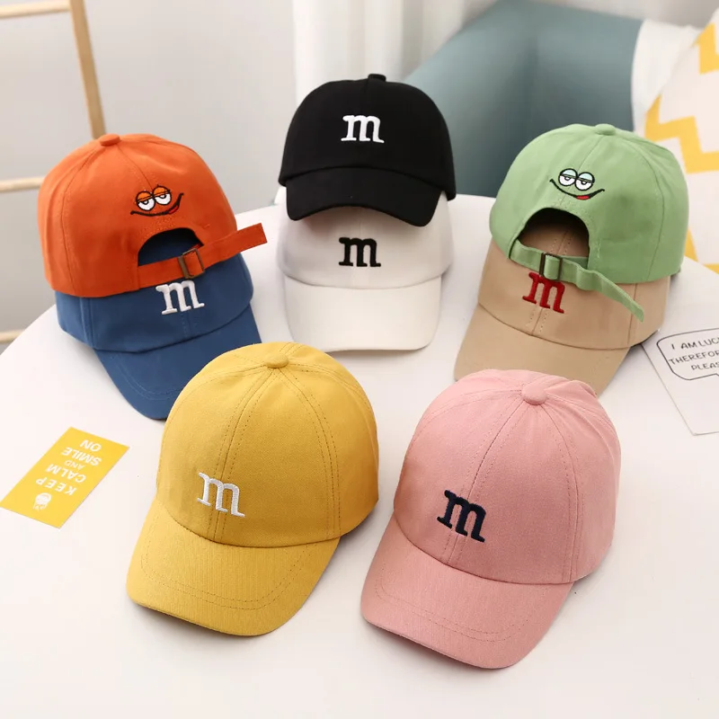 

Baby Baseball Hat for Girls Boy Sunscreen Baby Hat Hip Hop Letter Embroidered Kids Caps Cotton Breathable Four Seasons Hat