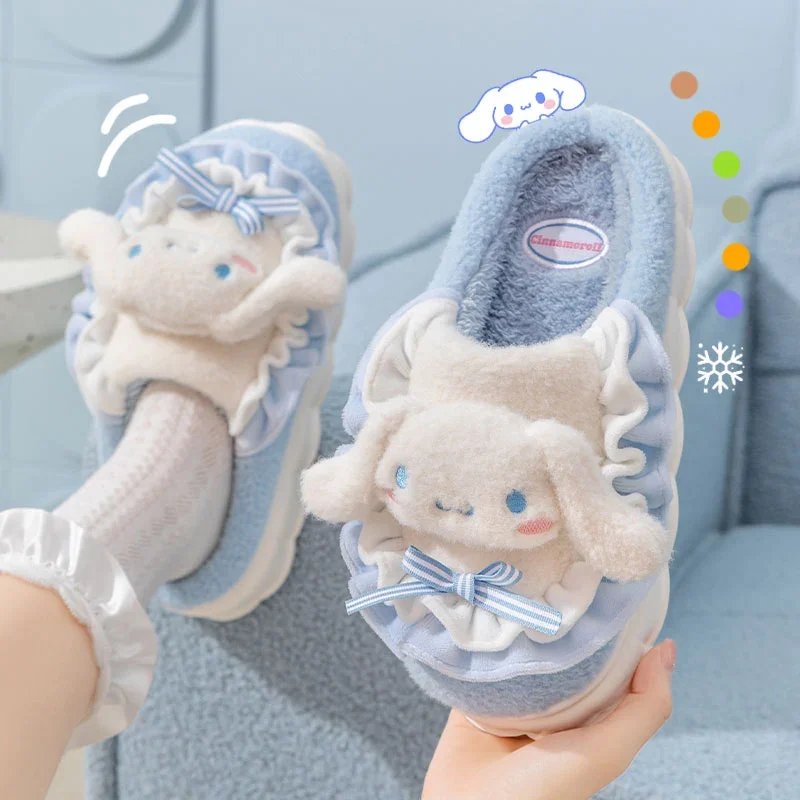 

Outside Slippers Shoes Cute Winter Cotton Warm Cotton Indoors Soft Soled Wear With In Women Thick Insulation Can And