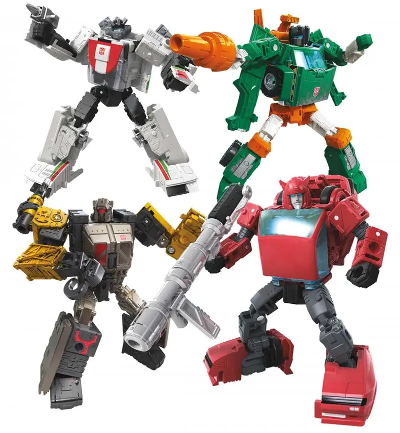 

Transformers Toys Generations War for Cybertron Earthrise Deluxe Cliffjumper Wheeljack Hoist Ironworks Modulator Toy