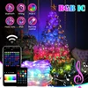 RGB IC Christmas Lights for Tree Led Fairy String Lights Christmas Tree Decor New Year's Eve 2024 Party Outdoor Camping Lights 1
