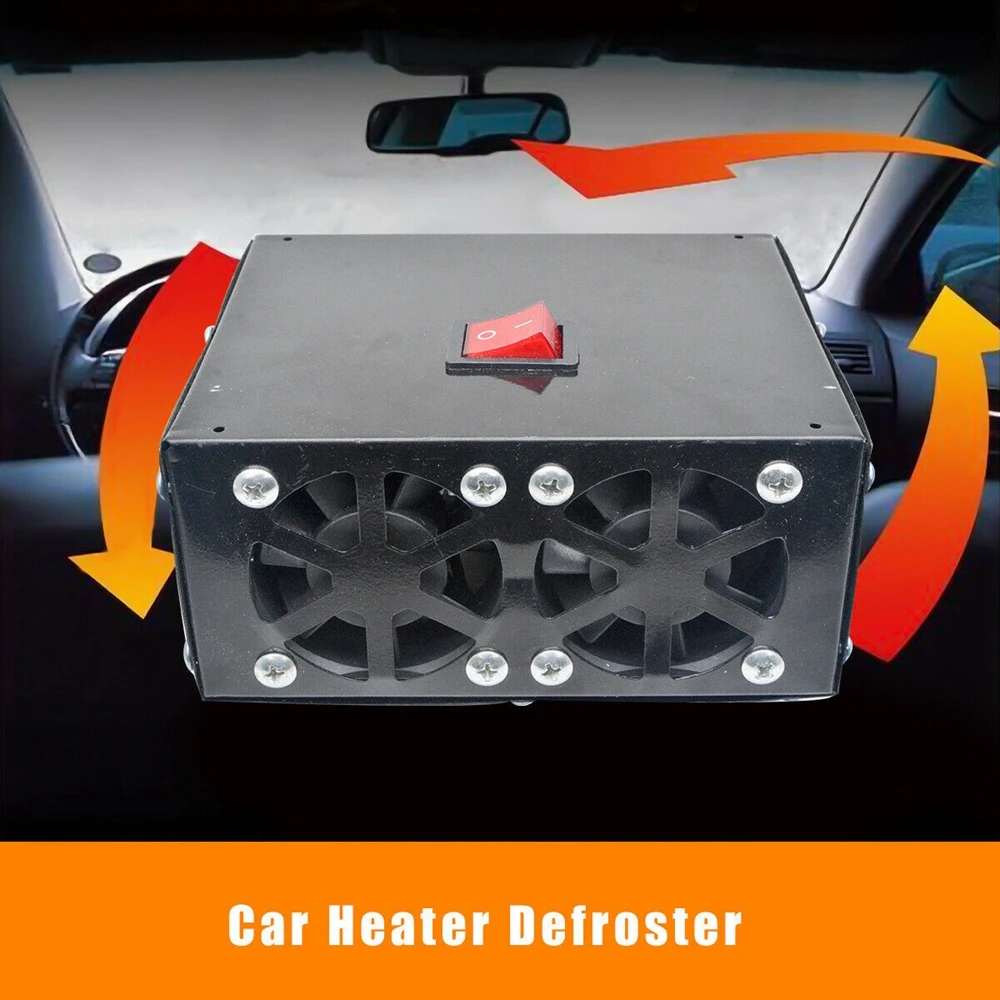 

500W Car Heater 24V/12V Energy Saving Car Fan Air Heater Instant Heating Parking Heater Windscreen Defogging Demister Defroster