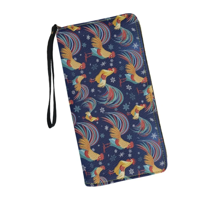 

Belidome Chicken Design Gift Clutch Wristlet Women Long Wallet RFID Blacking Credit Card Holder PU Ladies Purse Handbags