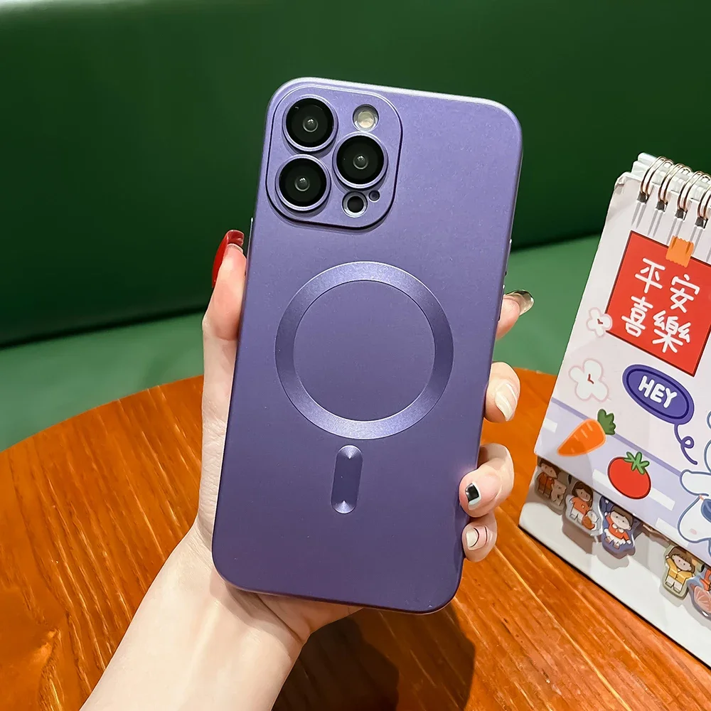 Магнитный чехол Magsafe с беспроводной зарядкой для iPhone 16 15 14 13 12 11 Pro XS Max XR X 8 Plus SE 2022