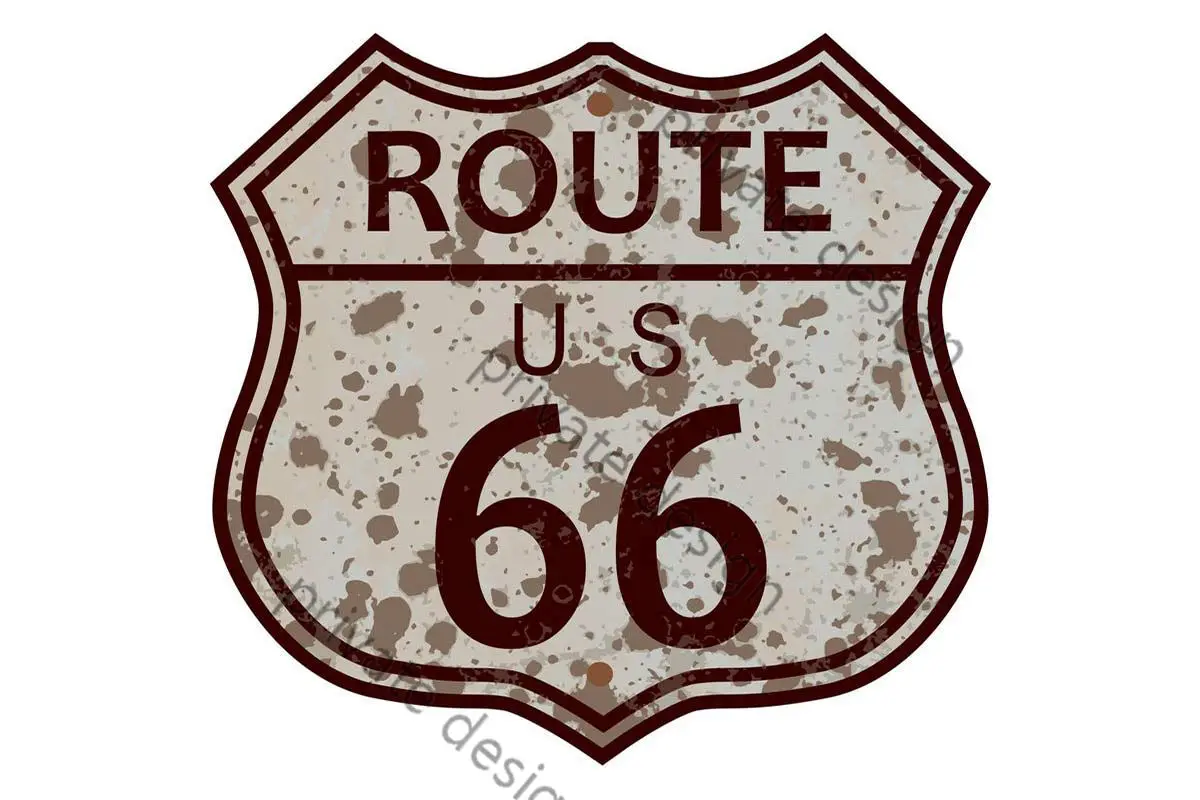 

Выветриваемая Route 66, металлический жестяной знак, оловянные пластины, Настенный декор, украшение для комнаты, ретро, винтажный стиль, для худ...