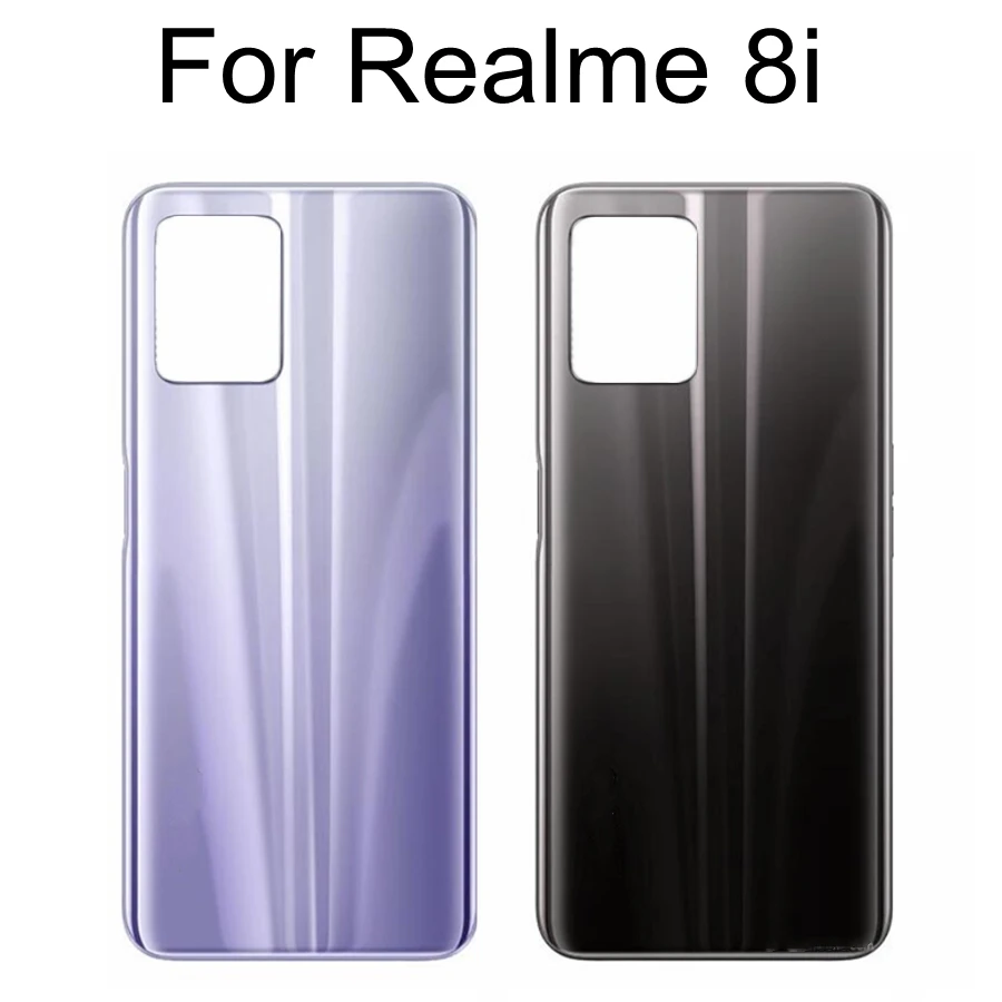 

Back Glass Cover For Realme 8i Battery Cover Back Housing Glass Panel Rear Door Replacement For Realme RMX3151 Back Cover