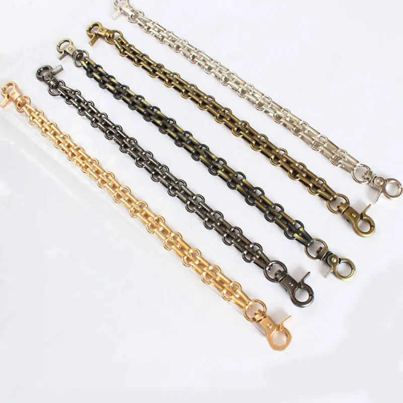 

26CM Metal Purse Chain Strap Handle Handbag Replacement DIY Bag Belt Chain Luggage Hardware Accessories Chain Buckle Portable