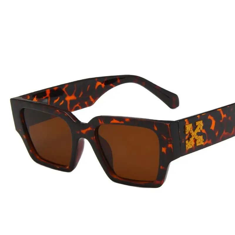 

2022 New Fashion Square Sunglasses Personality Snowflake Glasses Korean Street Shooting Eyewear Trend