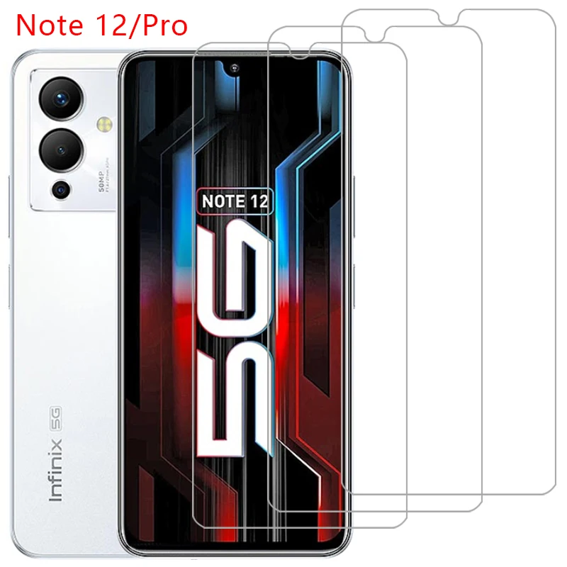 Чехол из закаленного стекла для телефона infinix note 12 pro 4g 5g задняя крышка на infinity note12