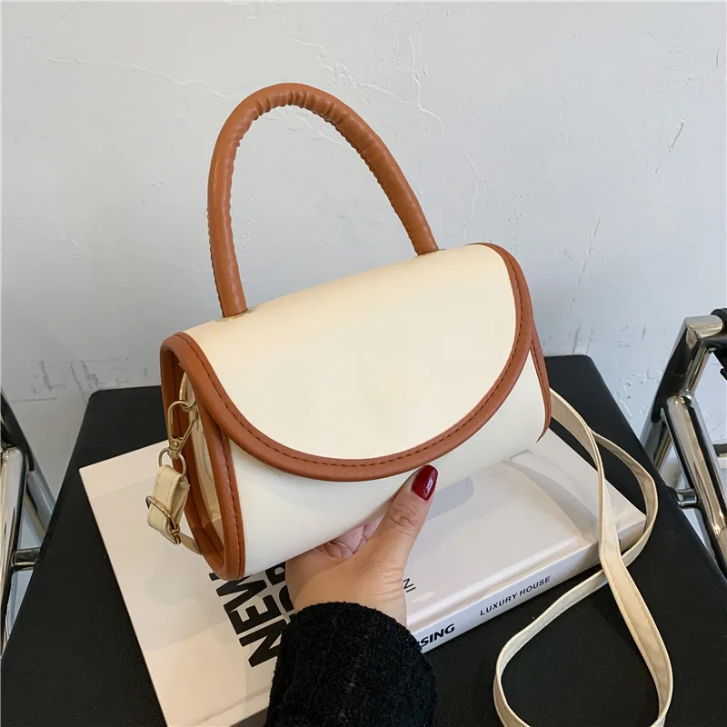 

Винтажные дизайнерские сумки через плечо со вставками для женщин, роскошные женские сумки, Высококачественная женская сумка из искусствен...