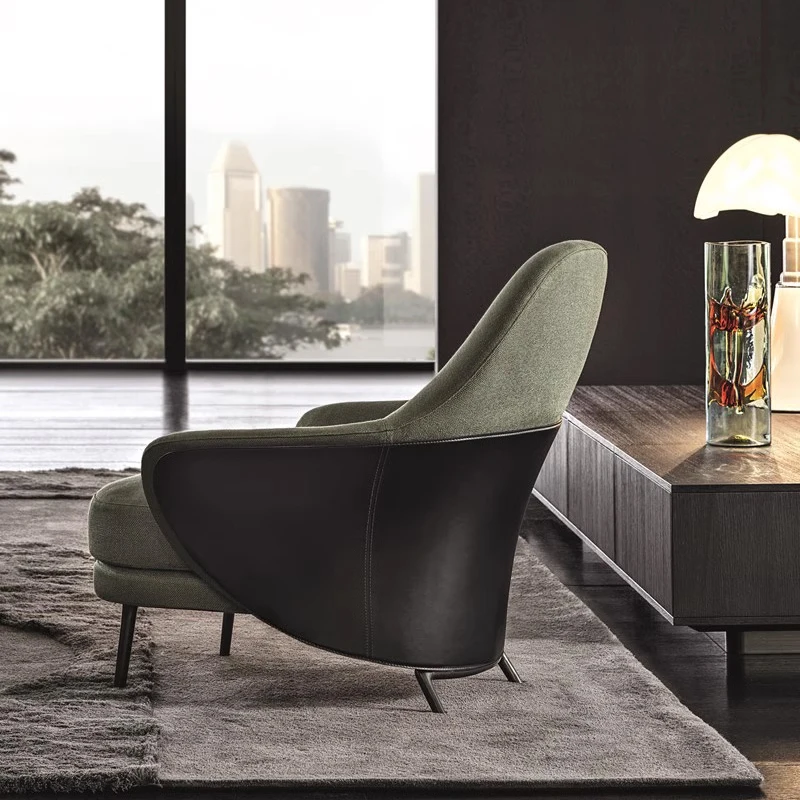Hochwertiger Fabrik preis Nordic Single Sofa Chair Holz Hotel Lounge Wohnzimmer Stuhl