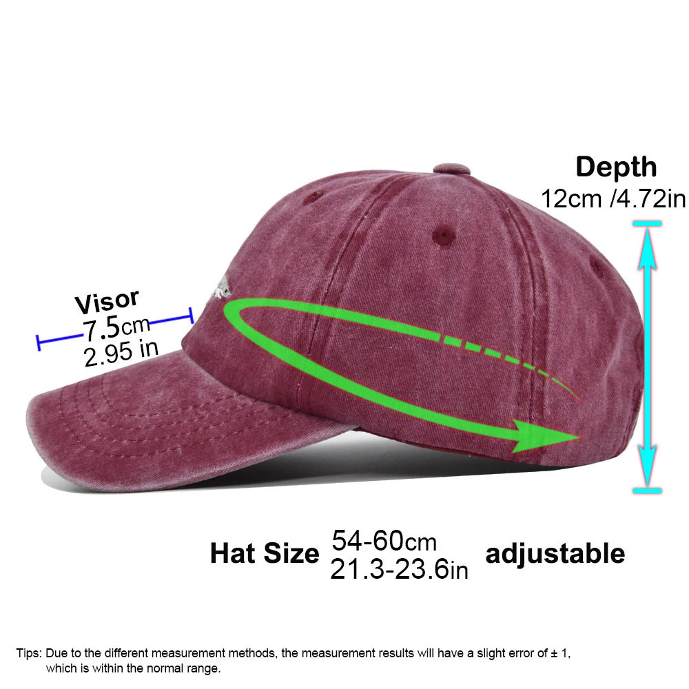 Вышитая животная Акула рекламная бейсбольная кепка джинсовая стильная взрослая