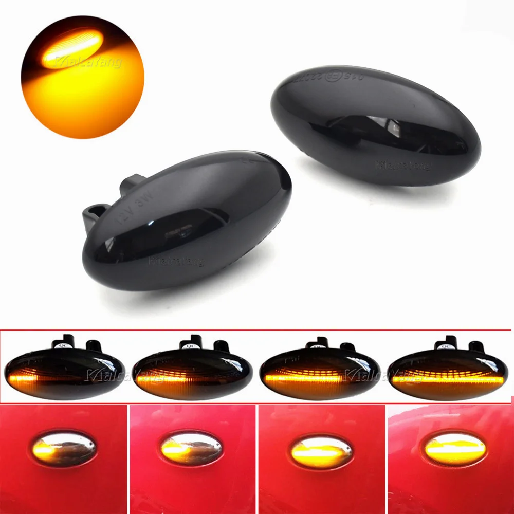 

Dynamic Flashing LED Side Marker Sequential Blinker Turn Signal Light For Citroen Berlingo Jumpy Xsara Picasso C3 C5 C1 C2 C6