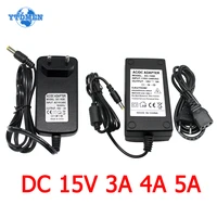 ac dc 15v 3a 4a 5a power supply adapter 220 to 15 volt transformer universal charger source for iight strip lamp cctv hoverboard