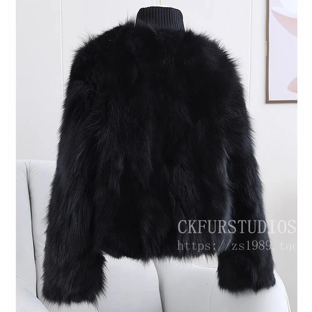 Британский аристократический стиль имитация лисьего меха модное пальто Mao