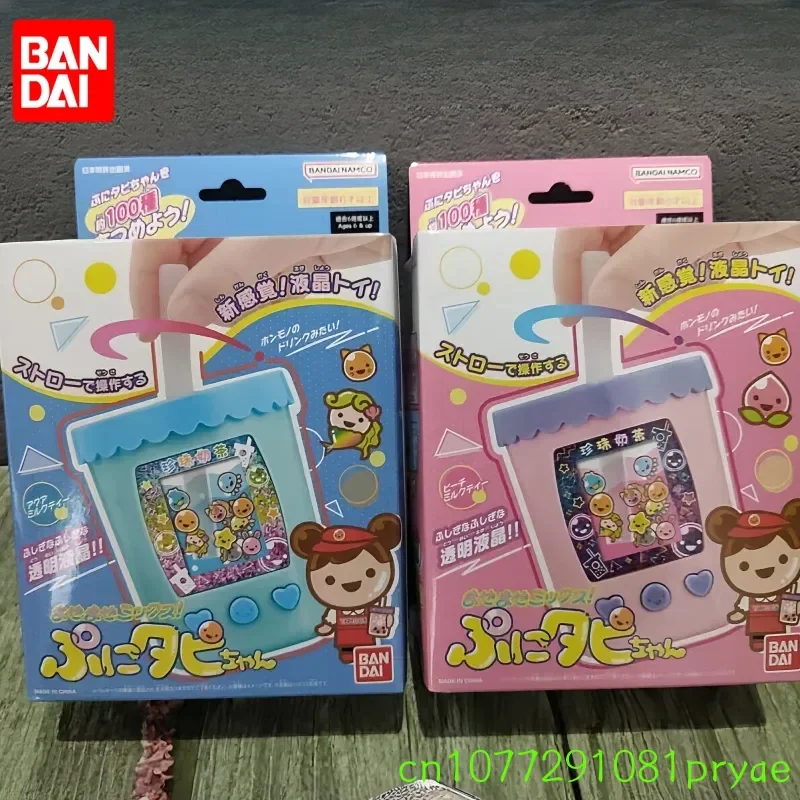 Фото Электронная игра Bandai Original Tamagotchi Smart Meets Pix: Напиток Тапиока Баббл-Ти, Детская игрушка Кавай, Рождественский подарок №3