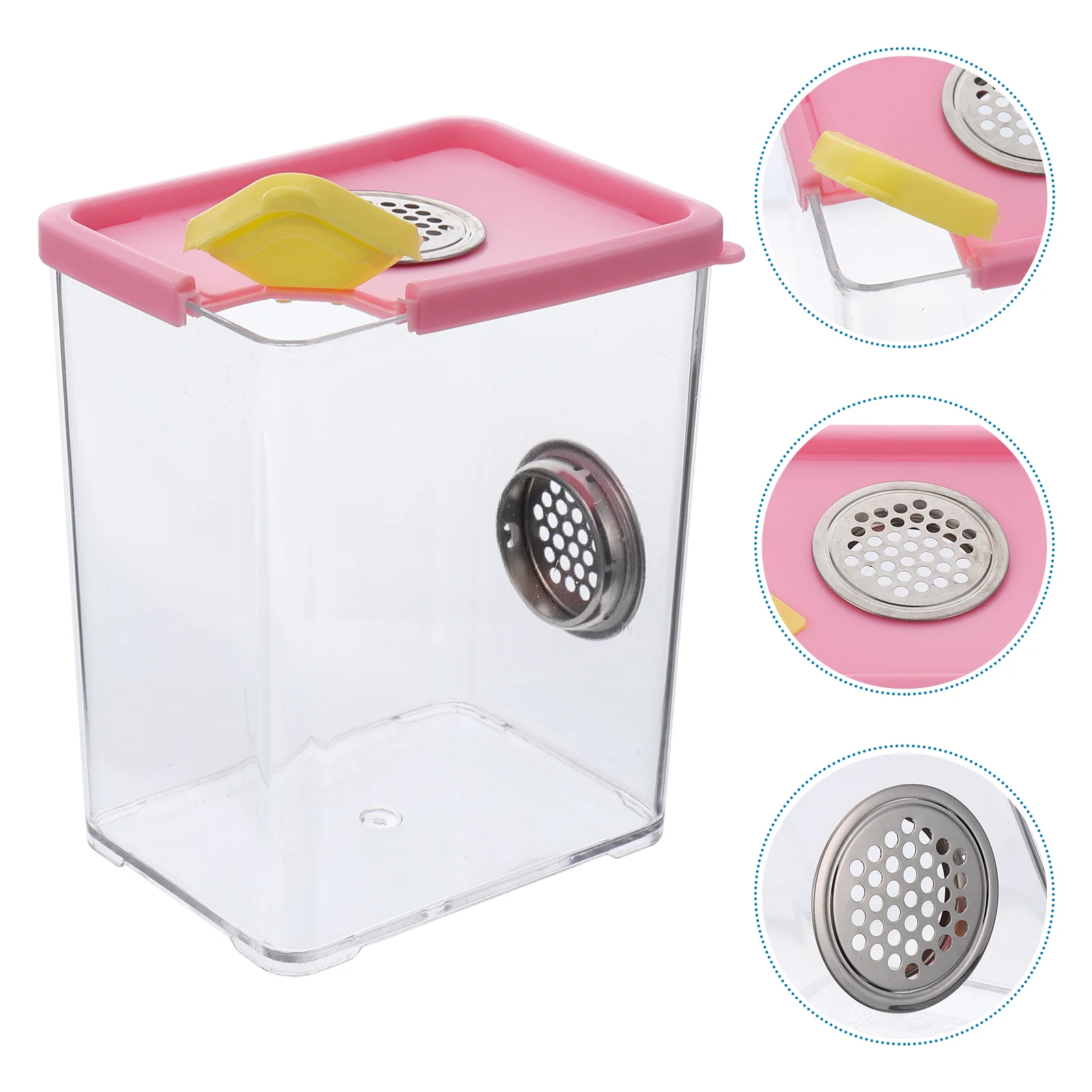 

Box Reptile Terrarium Spider Feeding Carrier Snake Enclosure Container Habitat Tarantula Breeding Snail Keeper Turtle Insectfrog