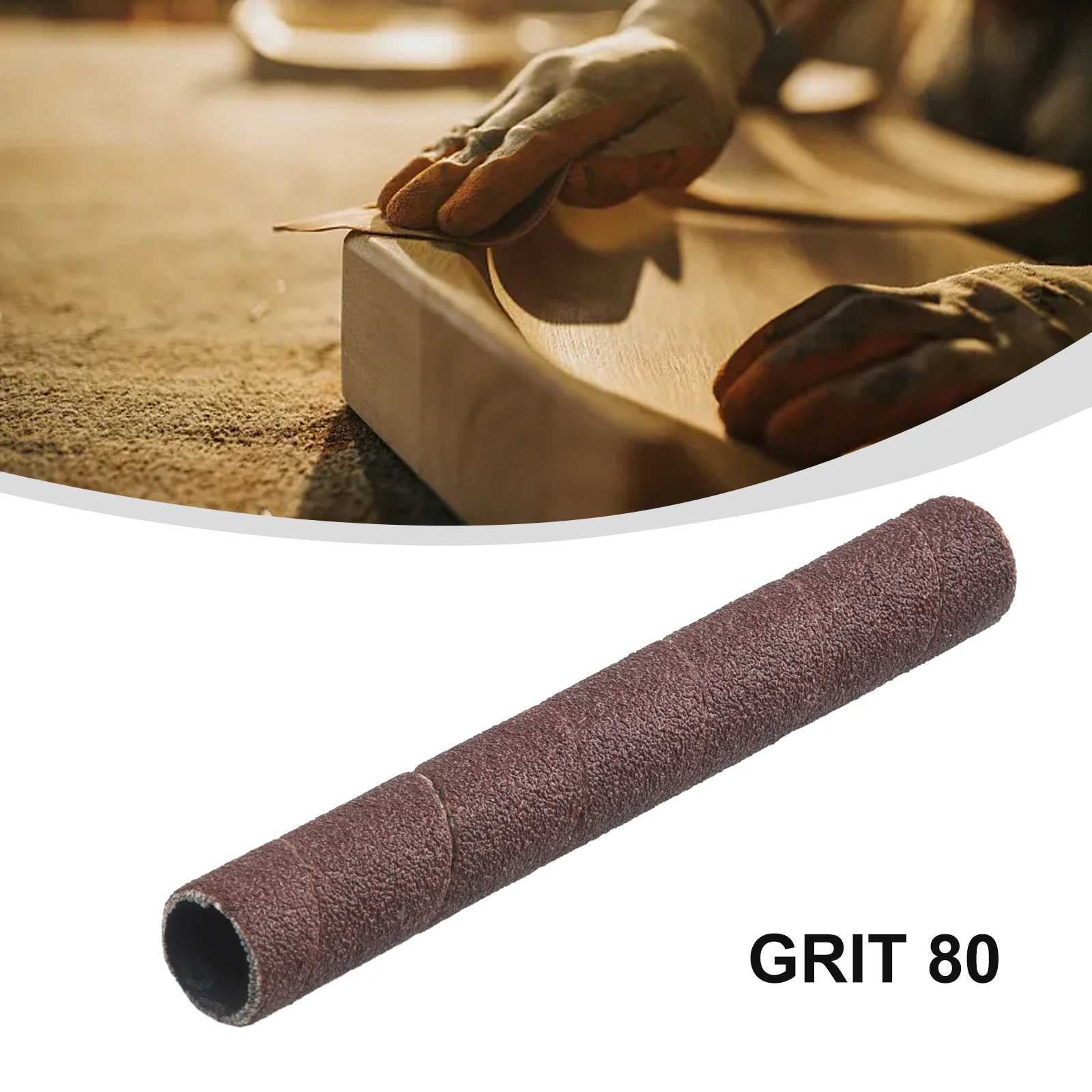 

1Pc Sanding Drum Sleeves 4.5inch Sandpaper 80/150/240 Grit Vibrating Spindle For Sander Sleeve Polishing Tool Accessory