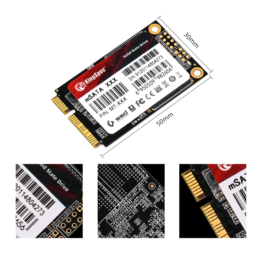 KingSpec mSATA SSD 128GB 256GB 512GB MSATA Disk Internal Hard Drive For Computer Desktop Laptop | Solid State Drives