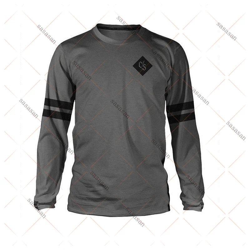 Свободная футболка с длинным рукавом DH для мотокросса - Цена: 761.56