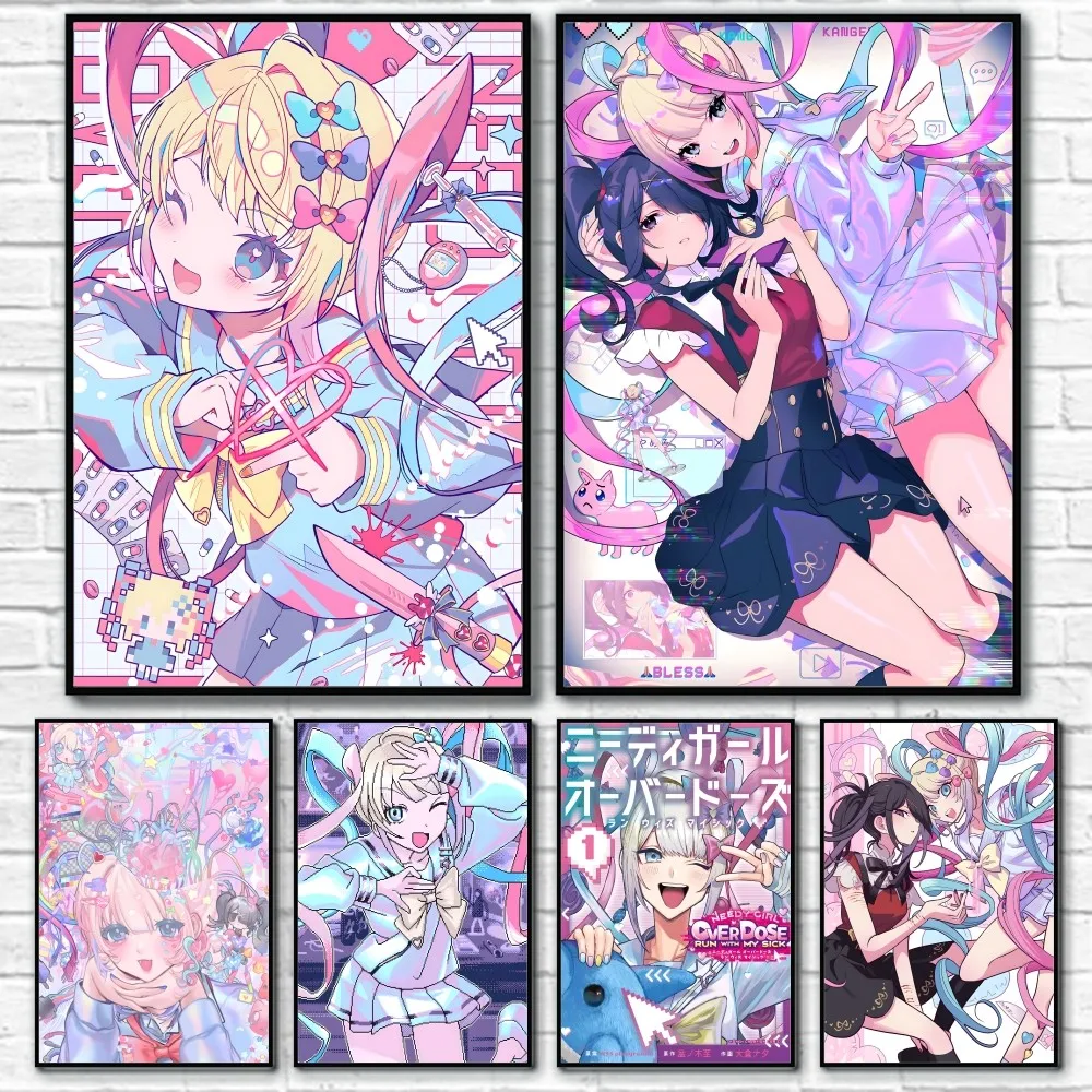 Anmie N-Needy Girl O-Overdose игровой постер липкий настенный художественный принт