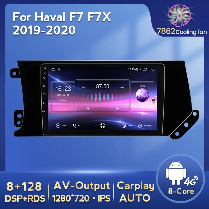 

MEKEDE 9'' Auto gps navigation car dvd multimedia player For GREAT WALL Hover Haval F7 F7X 2019 2020 IPS carplay 4G LTE 8+128GB