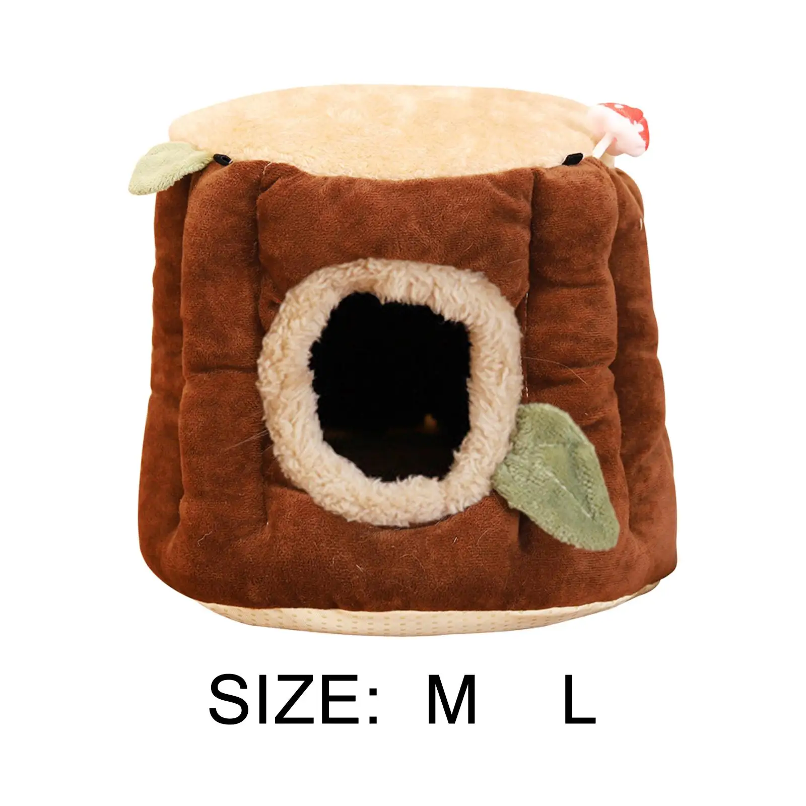 

Guinea Cave Bed Playing Hideout Hamster DEN Cage Accessories Winter Warm Nest for Bunny Mice Hedgehog Small Animals Ferret