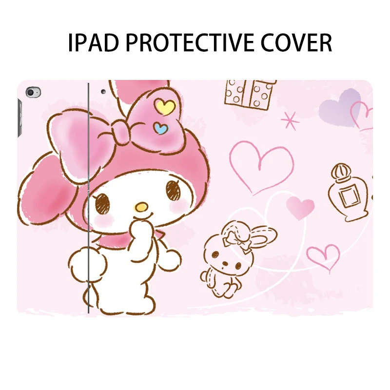 

Чехол Melody Kitty Kuromi для iPad Pro 2021 для iPad Mini 1 2 3, мягкий чехол для планшета 9,7 2017 2018 iPad Air 1 2 9,7
